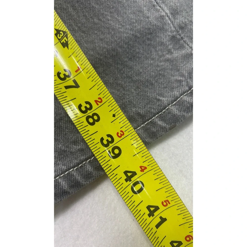Levis 501 Original Fit Jeans Mens 36x32 Grey Straight Leg Button Fly Denim P01